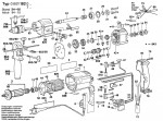 Bosch 0 601 182 042 Percussion Drill 240 V / GB Spare Parts